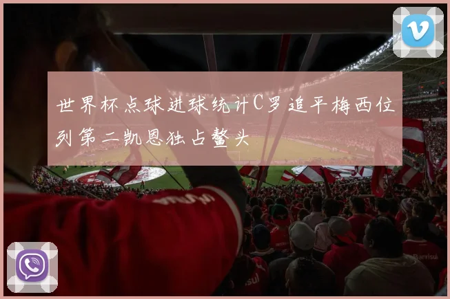 世界杯点球进球统计C罗追平梅西位列第二凯恩独占鳌头